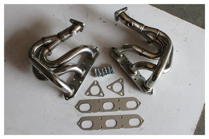 Stainless Exhaust Manifold Header for Porsche Boxster 986 2.5L 2.7L 3.2L BASE/S 1997-2004 - Hogen Exhaust