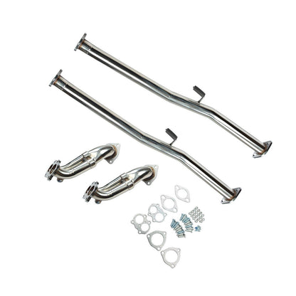 Stainless Steel Exhaust Downpipe Nissan 300ZX 1990-1996 Turbo 3.0L Fairlady Z32 VG30DETT - Hogen Exhaust