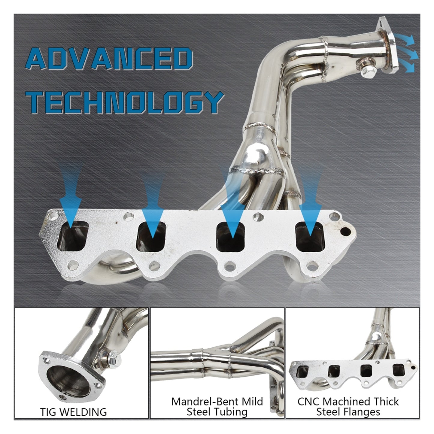 Stainless Steel Exhaust Header Manifold Compatible With Samurai & Compatible With Geo Compatible With Tracker 1.3L 1.6L L4 Exhaust System Exhaust Pipe Car Sell Well - Hogen Exhaust