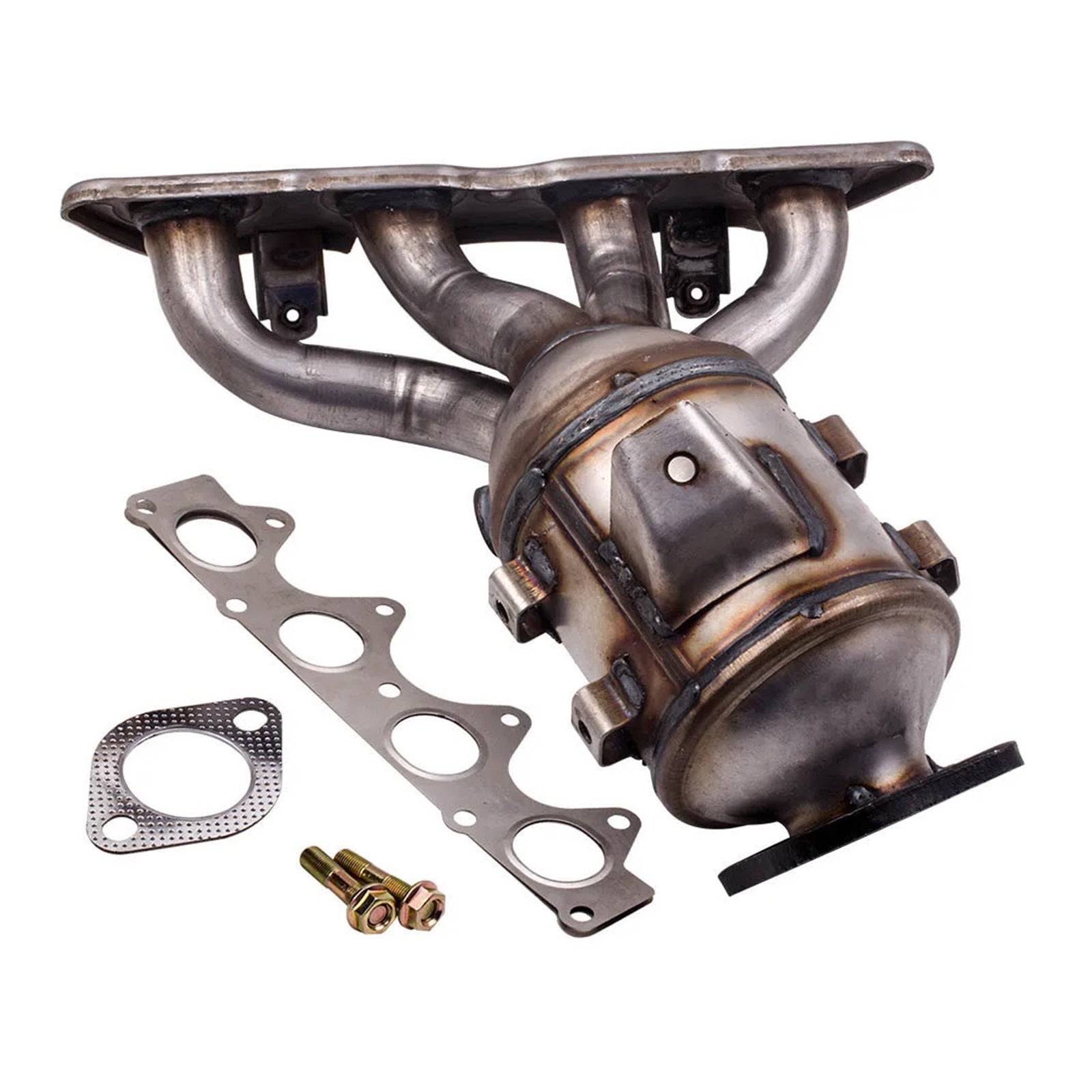 Exhaust Manifold Catalytic Converter Kia Soul L4 1.6L 2012-2016 Bolt-on Hyundai Accent 2012-2017 1.6L Bolt-on 400Cell - Hogen Exhaust