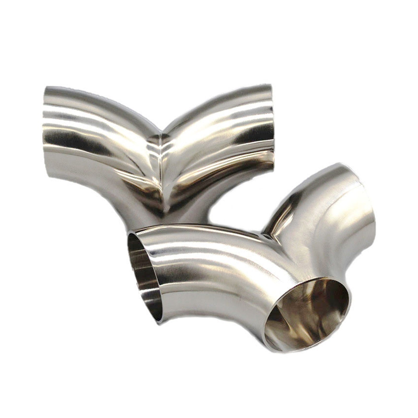 Car Accessories 304 Stainless Steel Faucet Tee Pipe Universal Welding Exhaust Pipe Fittings Herringbone Tee Silencer - Hogen Exhaust