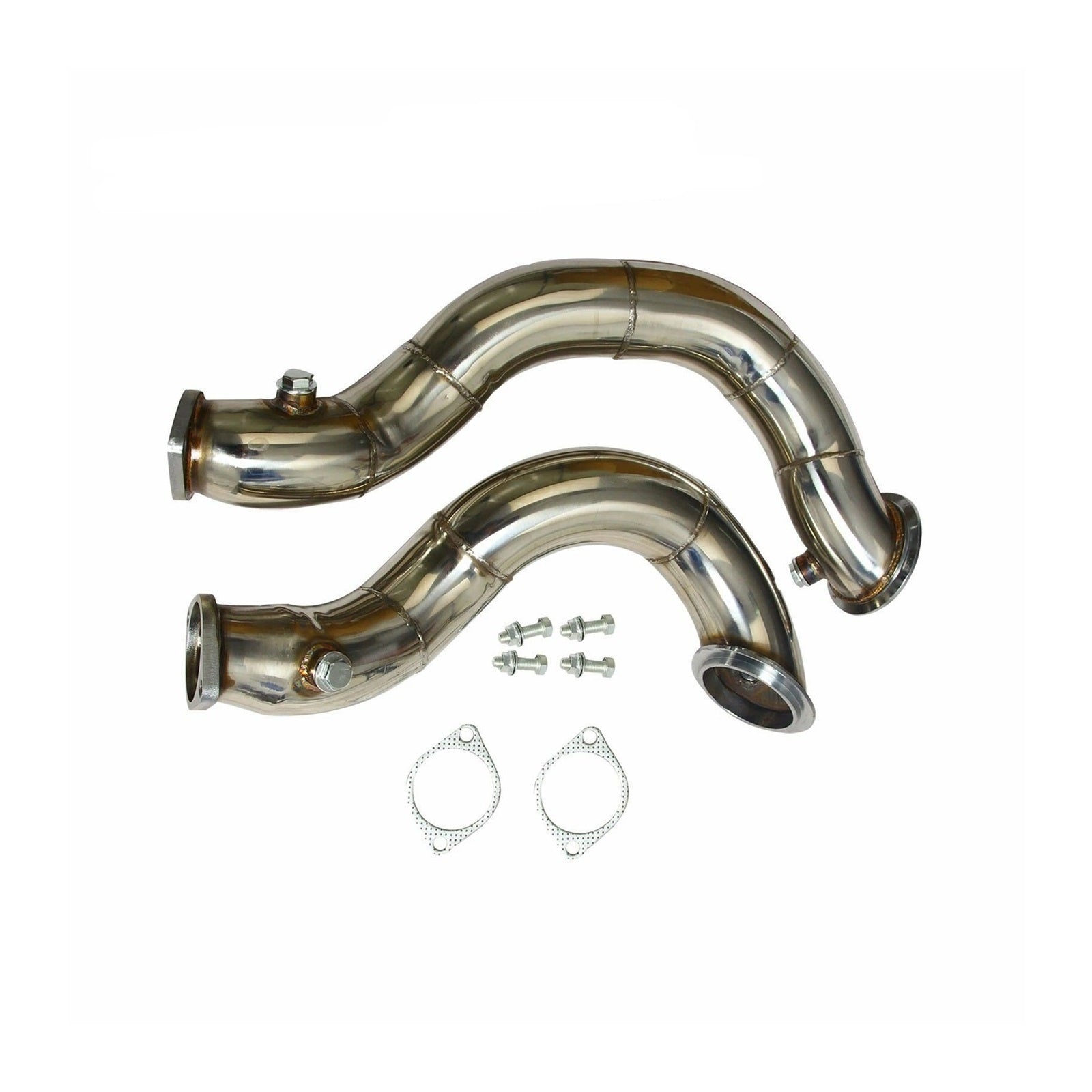 BMW 335I Exhaust Manifold Long Tube Stainless Steel Racing Down Pipes N54 - Hogen Exhaust