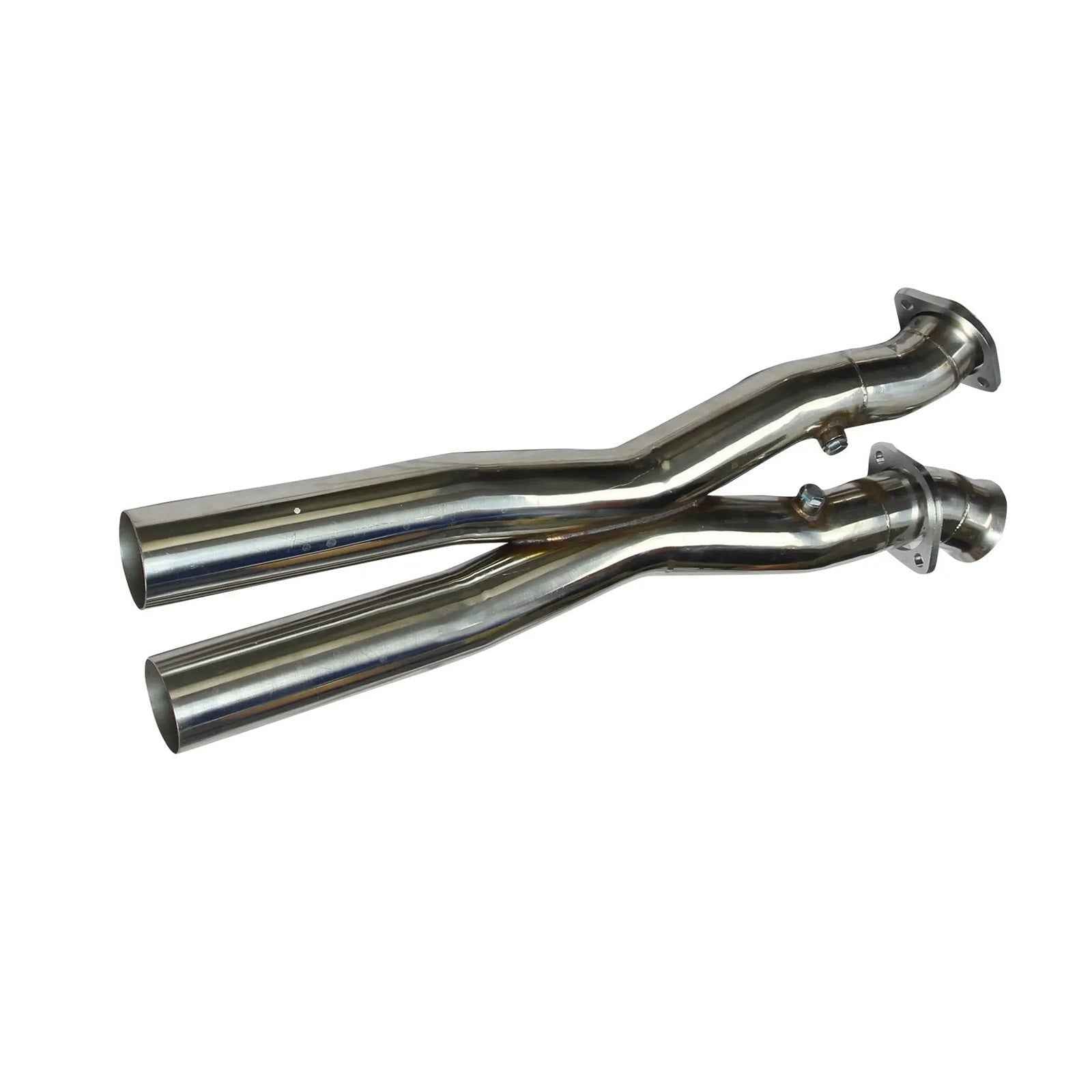 Stainless Exhaust Headers Manifolds & X Pipe For 05-13 Compatible With Chevy Compatible With Corvette C6 LS2 LS3