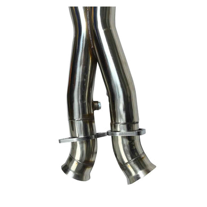 Stainless Exhaust Headers Manifolds & X Pipe For 05-13 Compatible With Chevy Compatible With Corvette C6 LS2 LS3