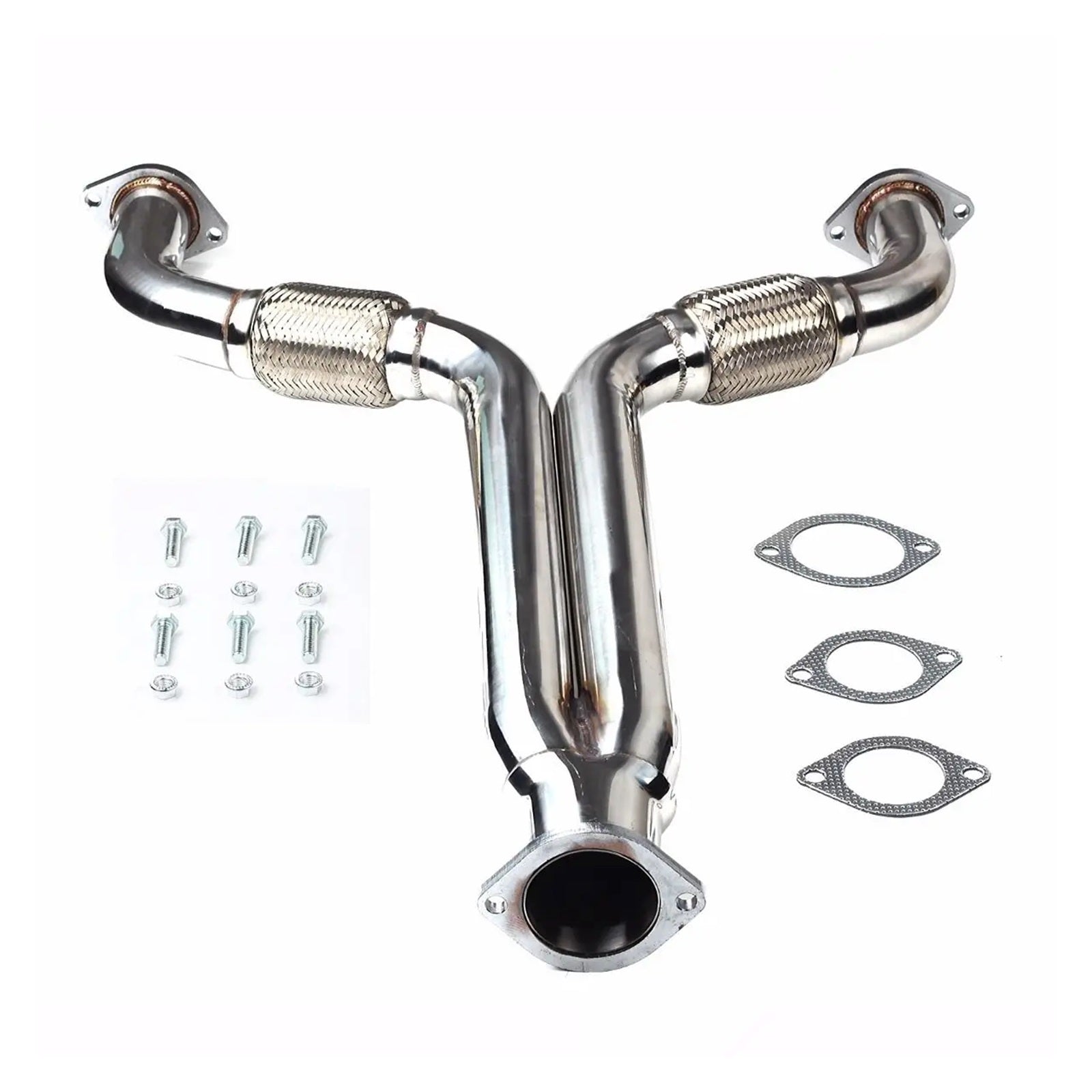 201 Stainless Nissan Exhaust Manifold Header Downpipe Midpipe Y Pipe 350Z G35 2004-2005 201 Stainless - Hogen Exhaust