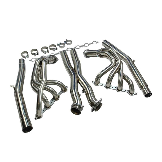 Stainless Exhaust Headers C6 Corvette - Manifolds & X Pipe for 05-13 Chevy Corvette C6 LS2 LS3