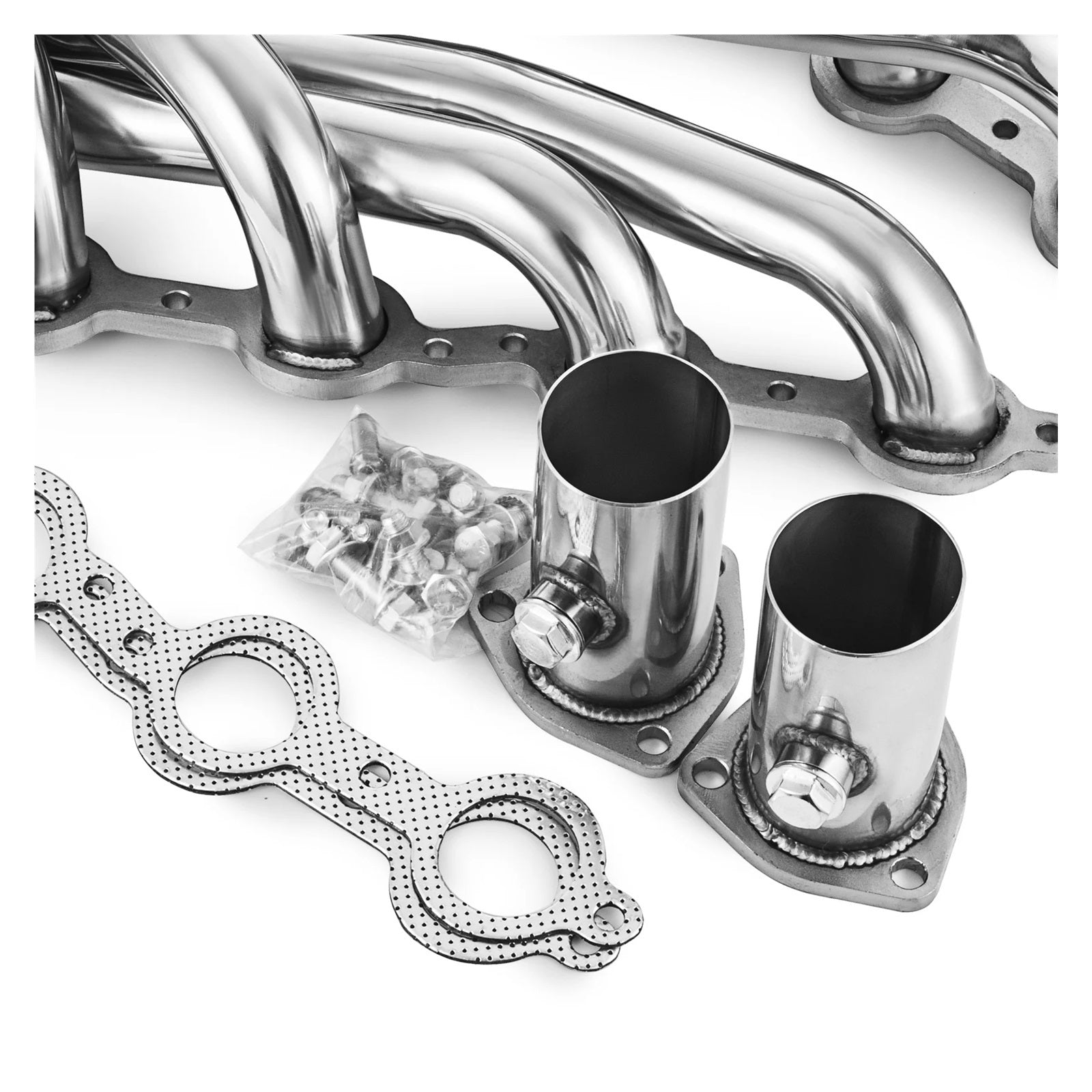 Stainless Steel Exhaust Manifold Chevy LS1 LS2 LS3 LS6 LS7 Shorty Header for Chevelle Camaro - Hogen Exhaust